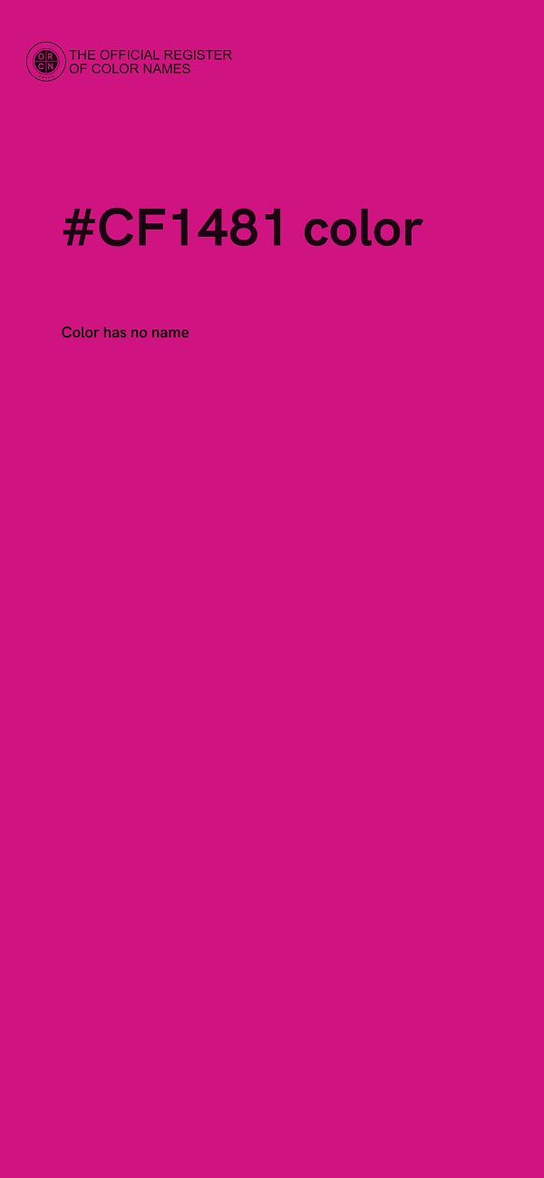 #CF1481 color image