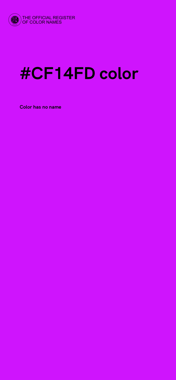 #CF14FD color image
