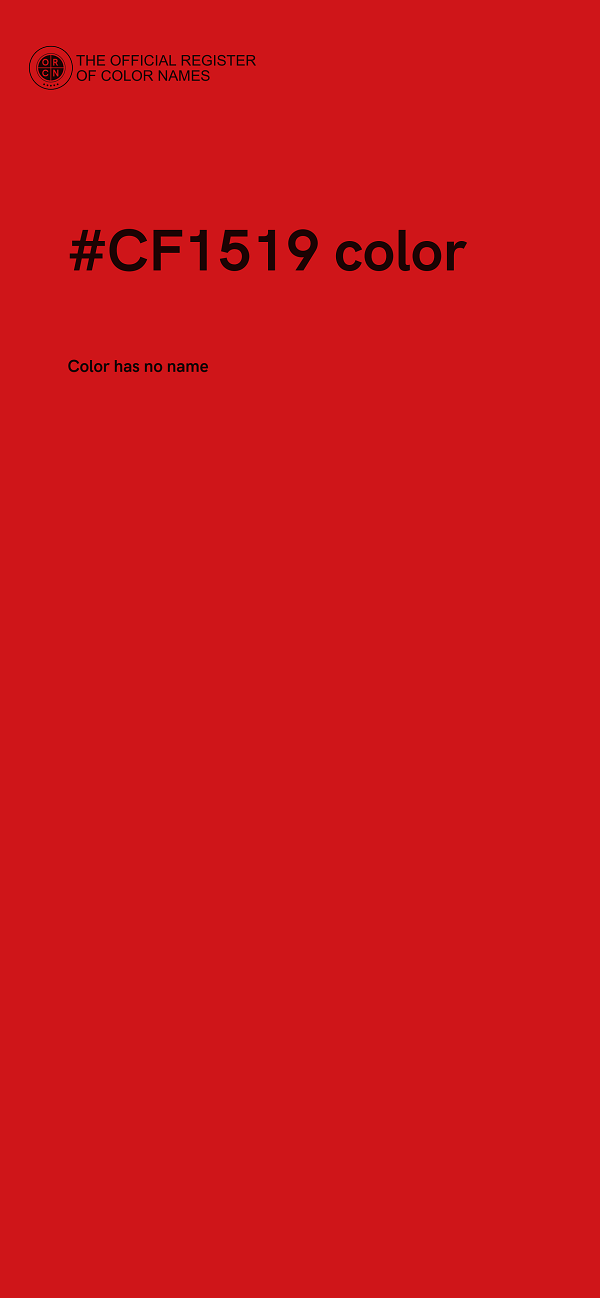 #CF1519 color image