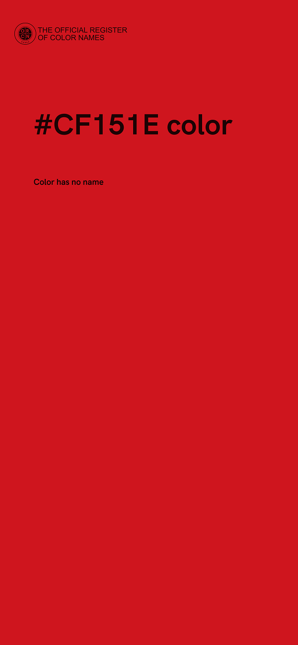 #CF151E color image