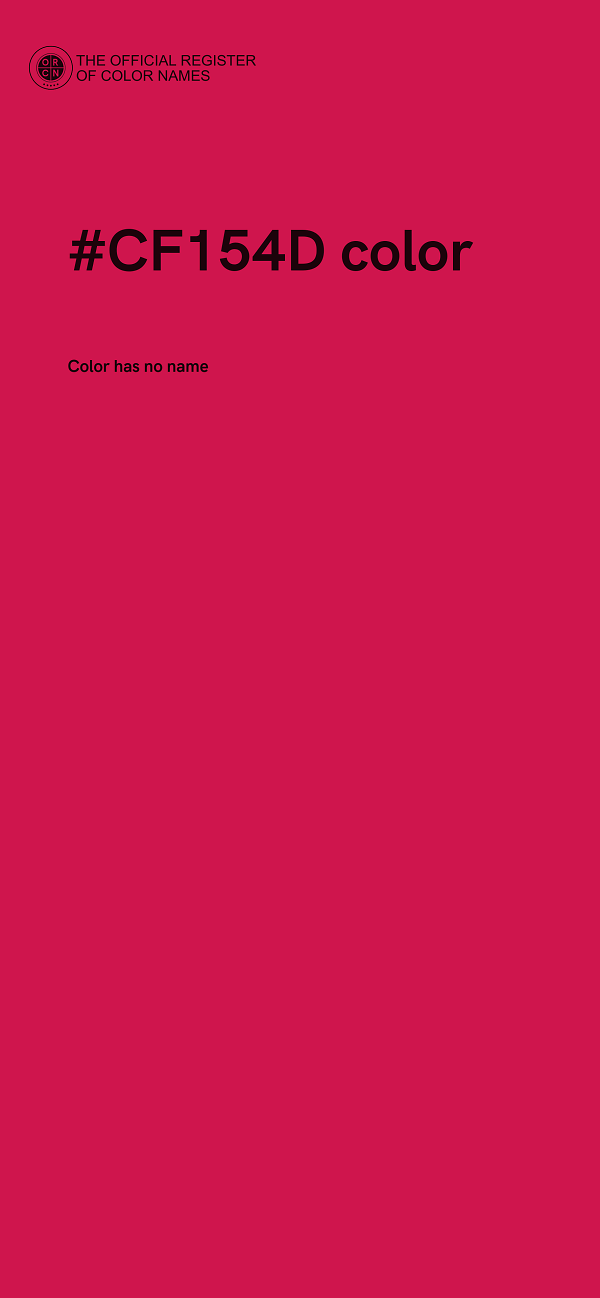 #CF154D color image
