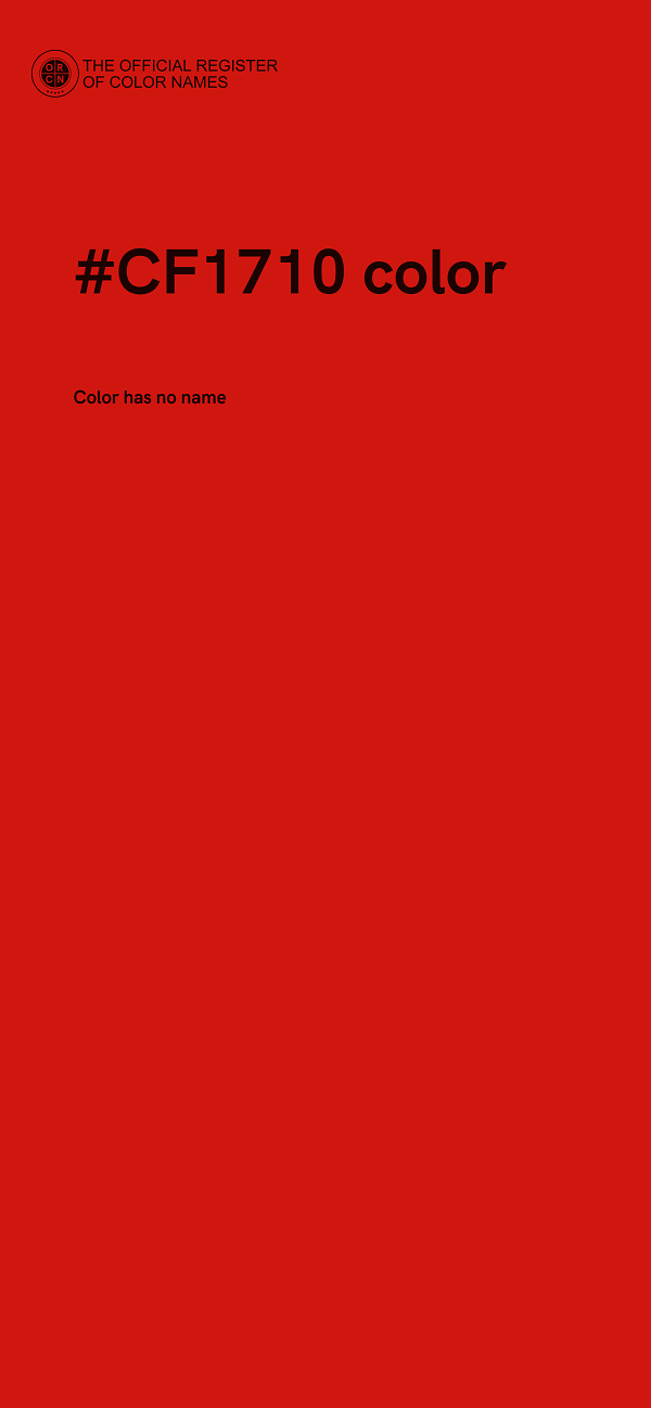 #CF1710 color image