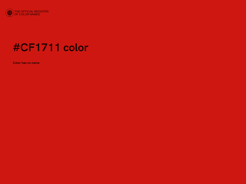 #CF1711 color image