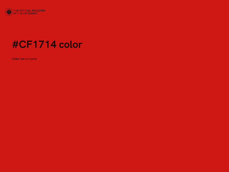 #CF1714 color image