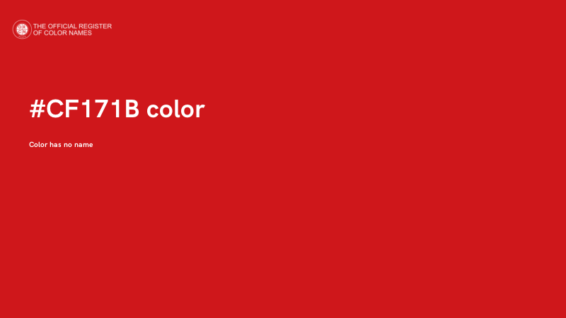 #CF171B color image