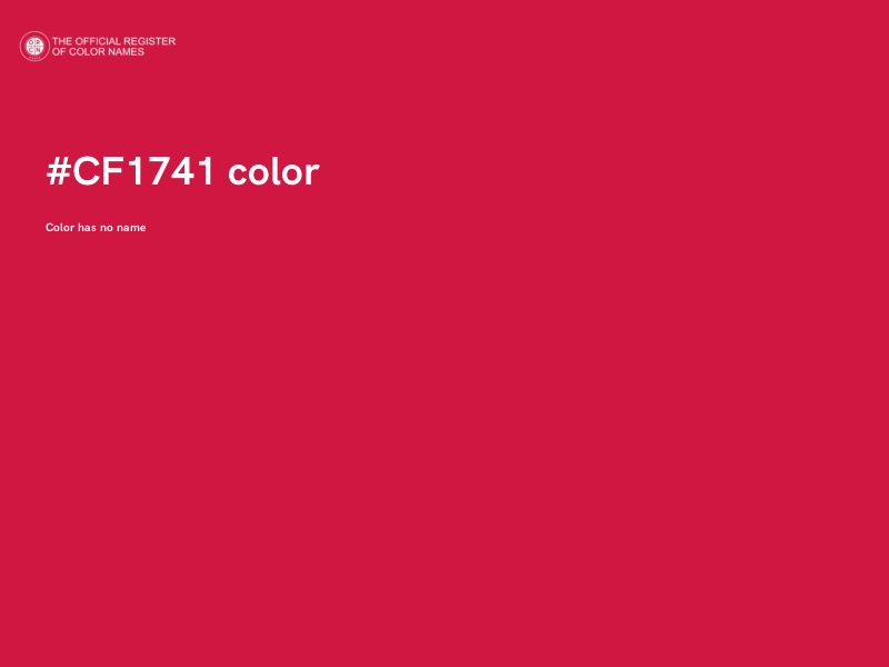 #CF1741 color image