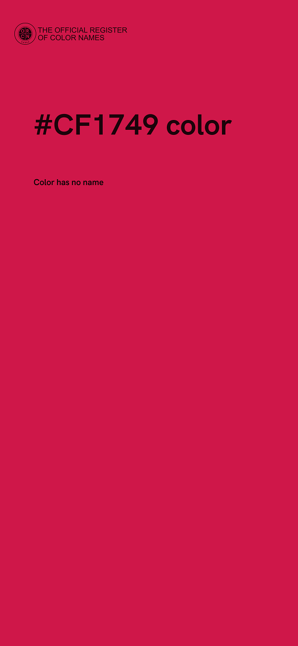 #CF1749 color image