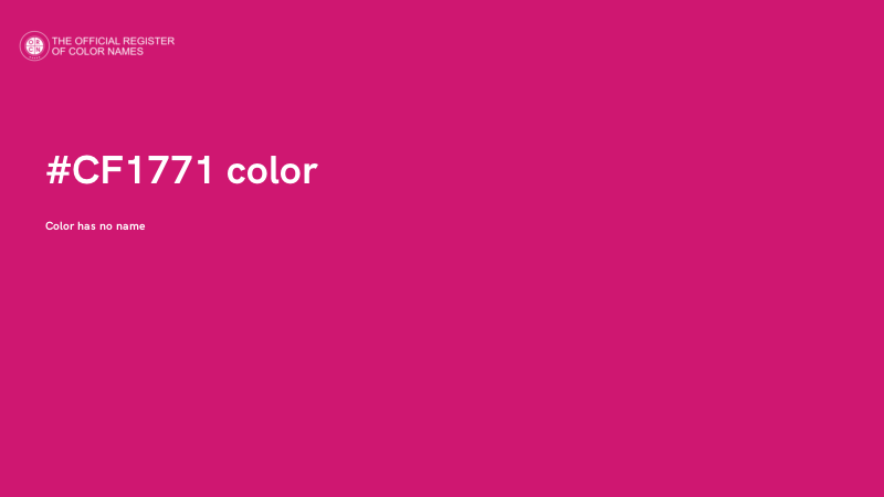 #CF1771 color image