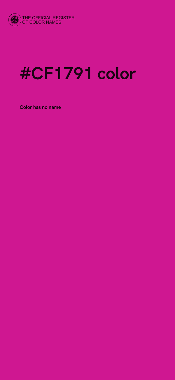 #CF1791 color image
