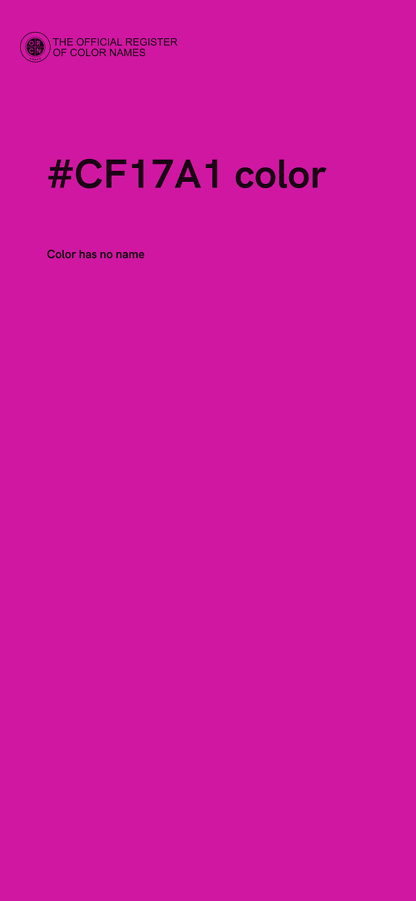 #CF17A1 color image