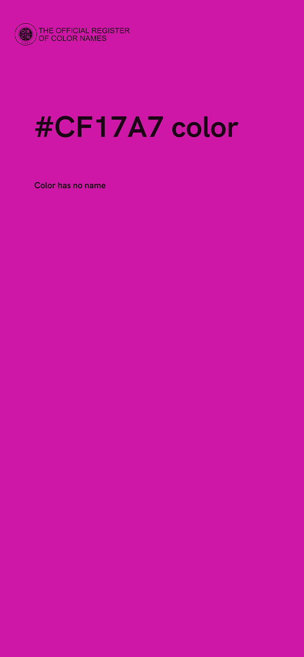 #CF17A7 color image
