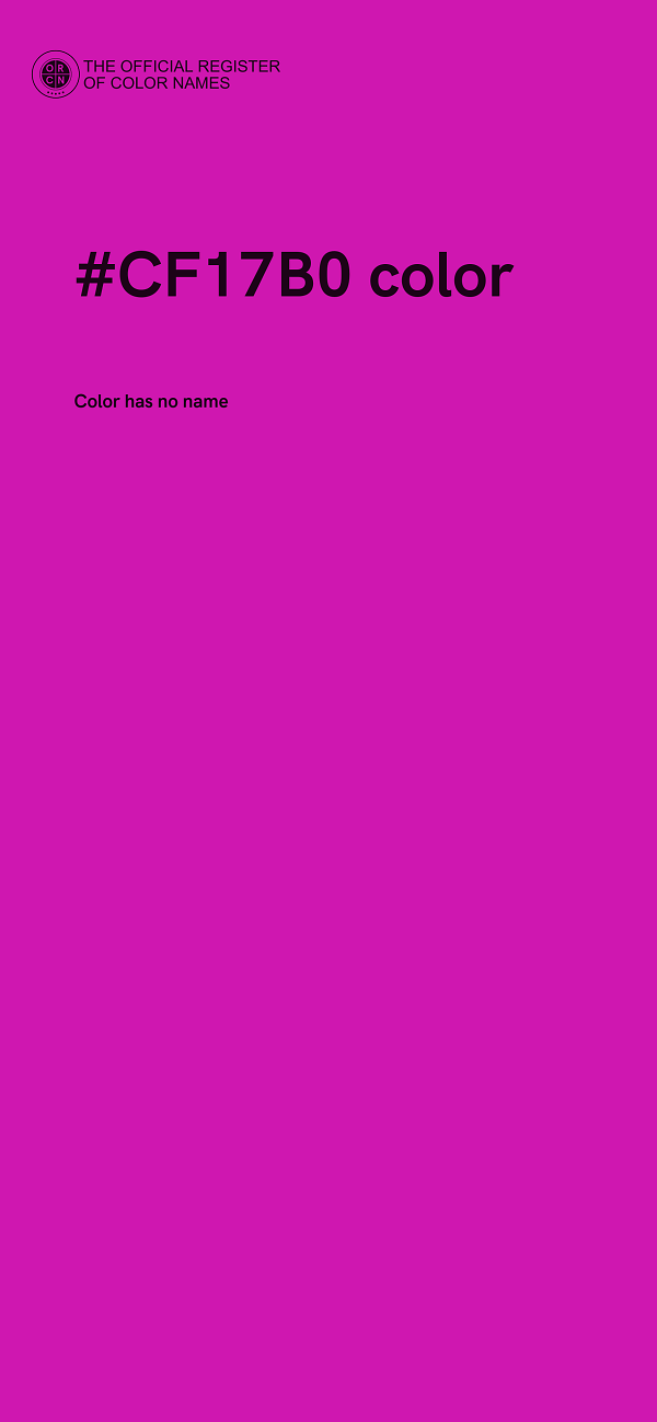 #CF17B0 color image