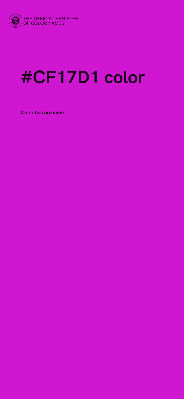 #CF17D1 color image