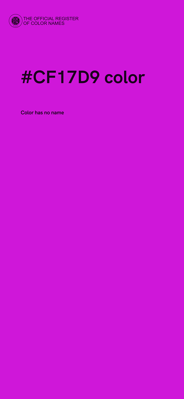 #CF17D9 color image