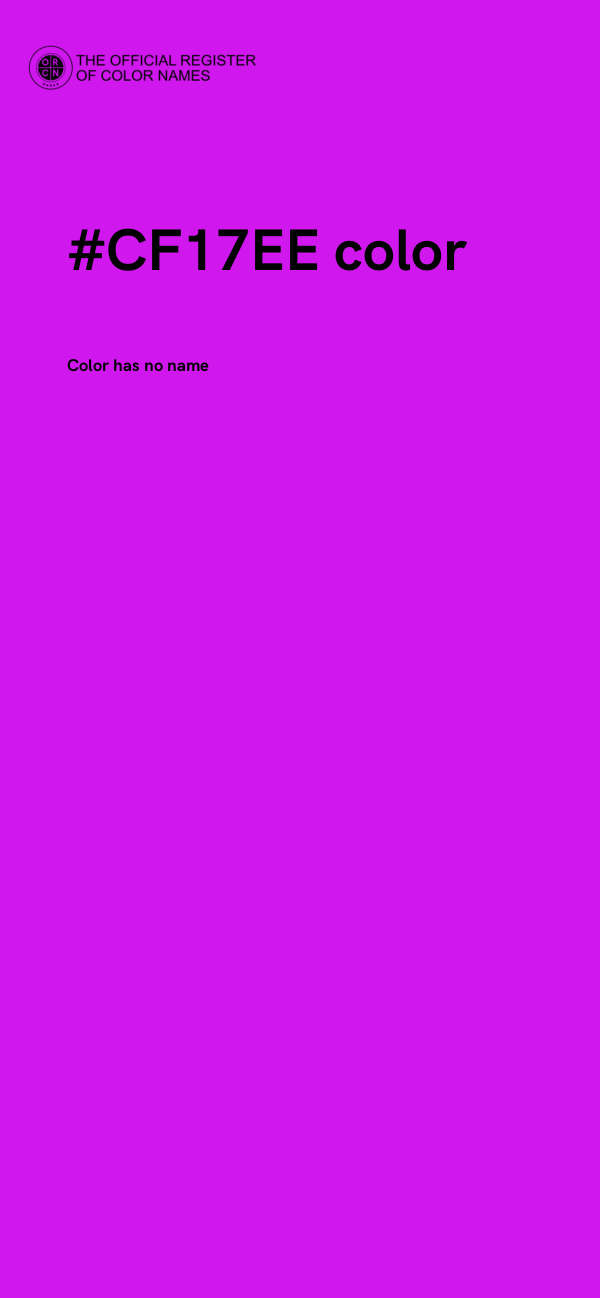 #CF17EE color image