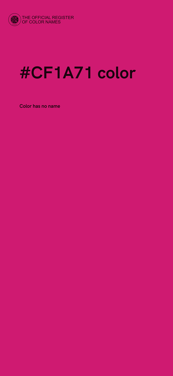 #CF1A71 color image