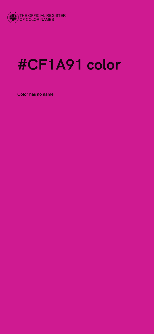#CF1A91 color image