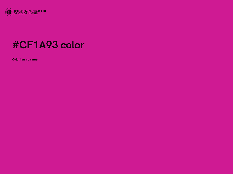 #CF1A93 color image