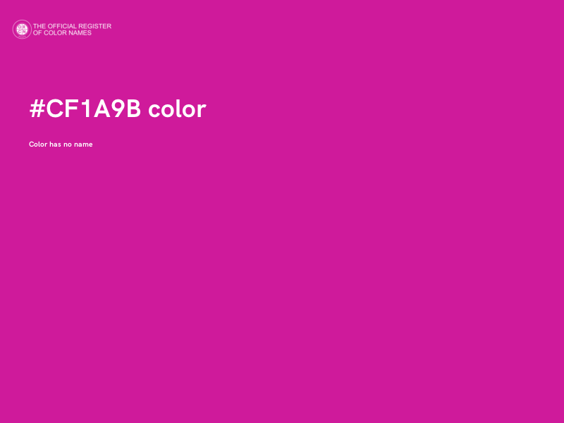 #CF1A9B color image