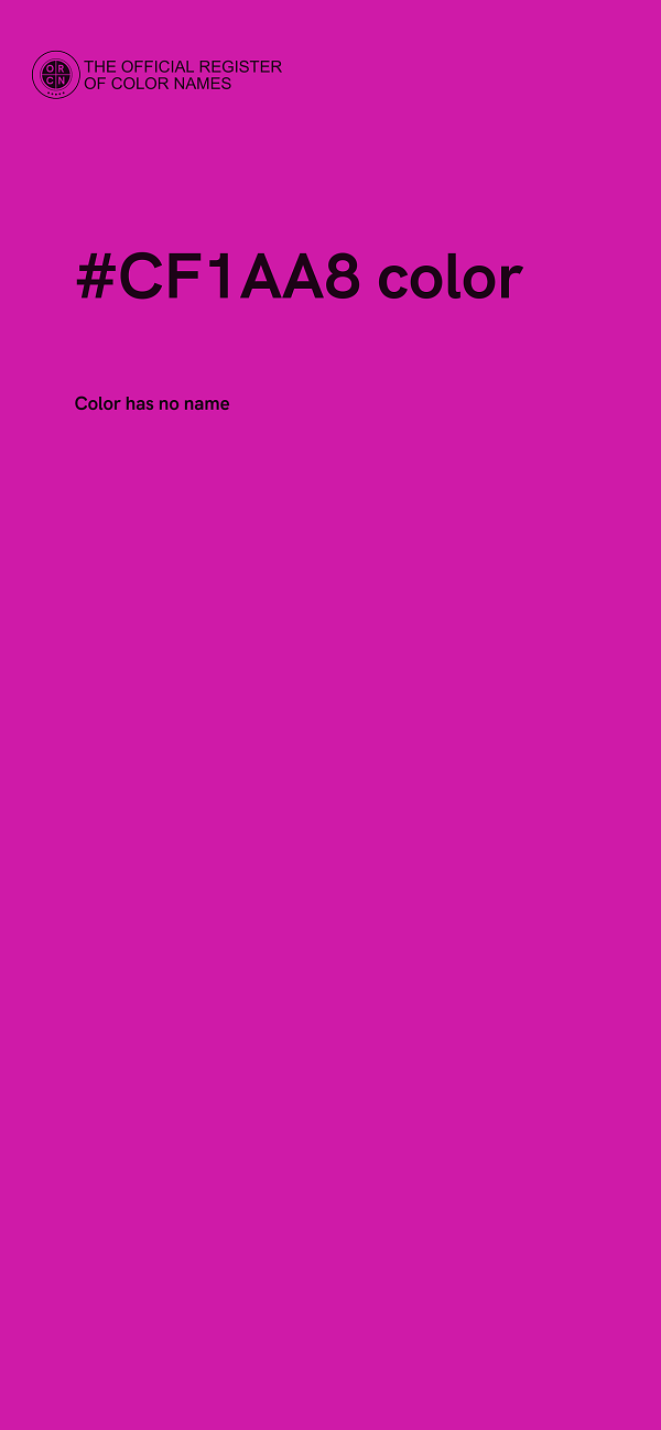 #CF1AA8 color image
