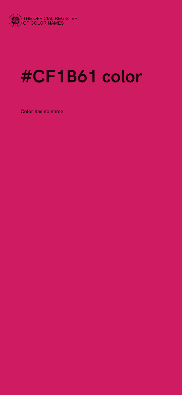 #CF1B61 color image