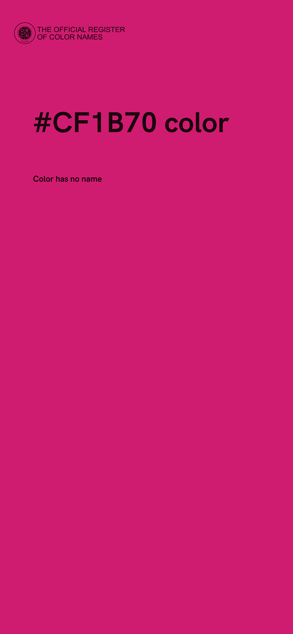 #CF1B70 color image