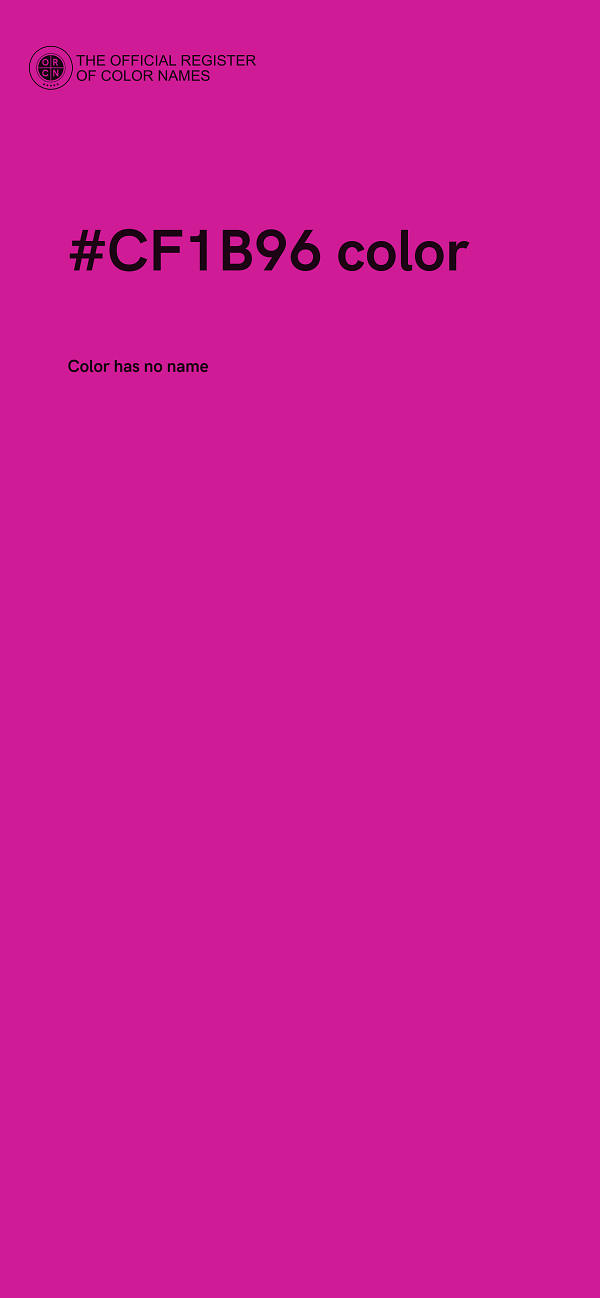 #CF1B96 color image