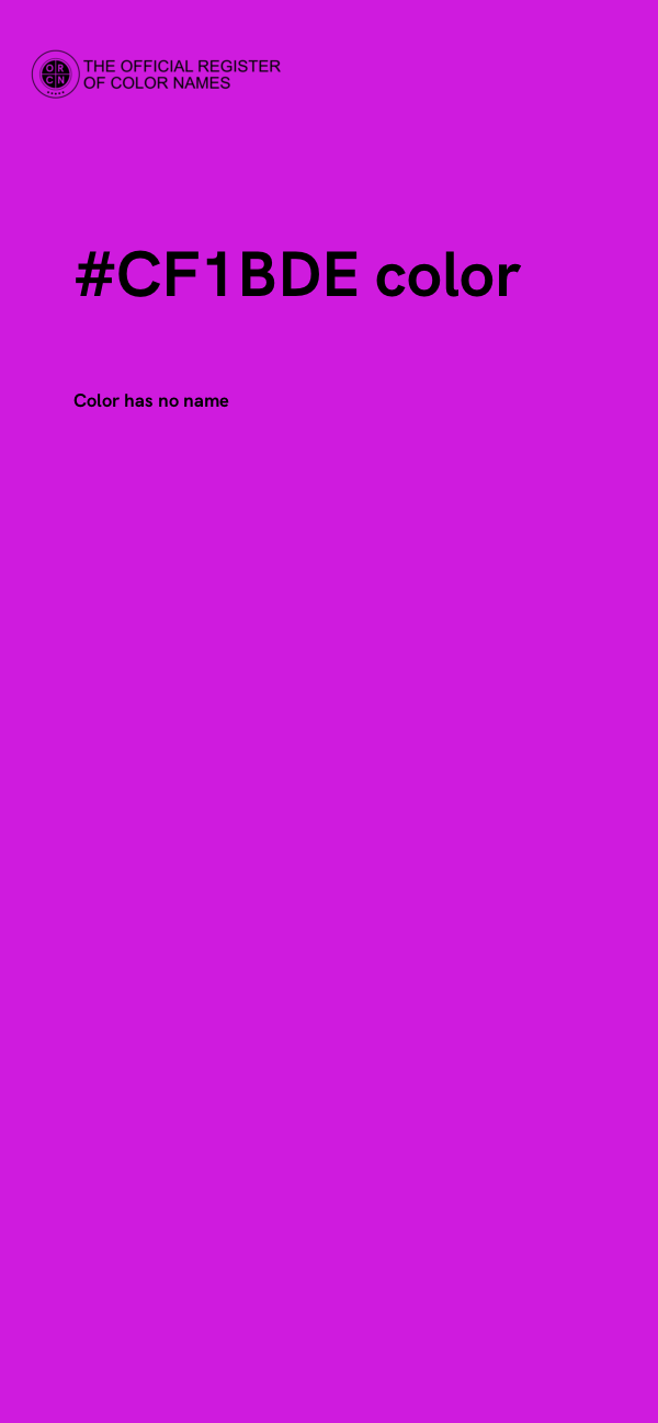 #CF1BDE color image