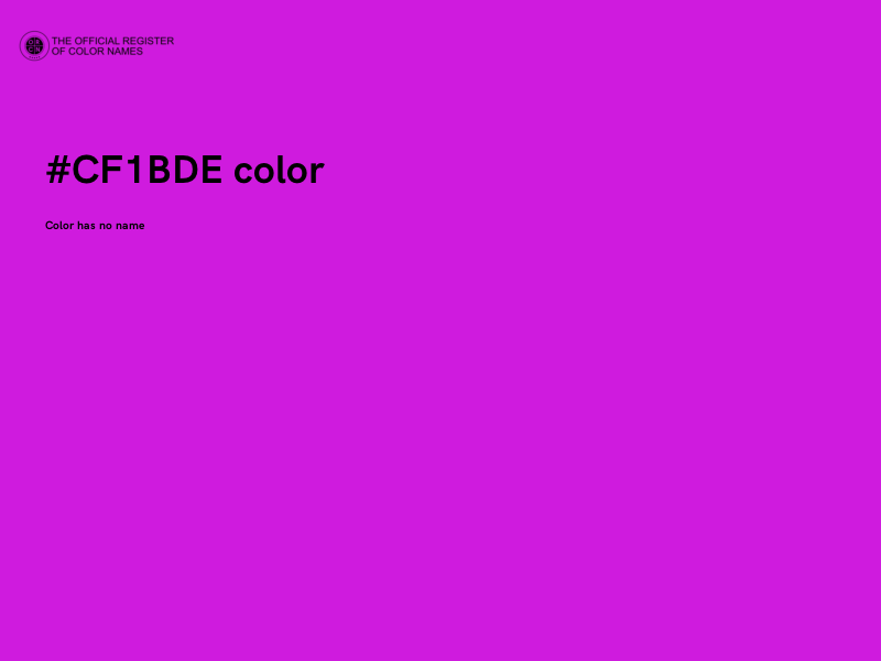 #CF1BDE color image