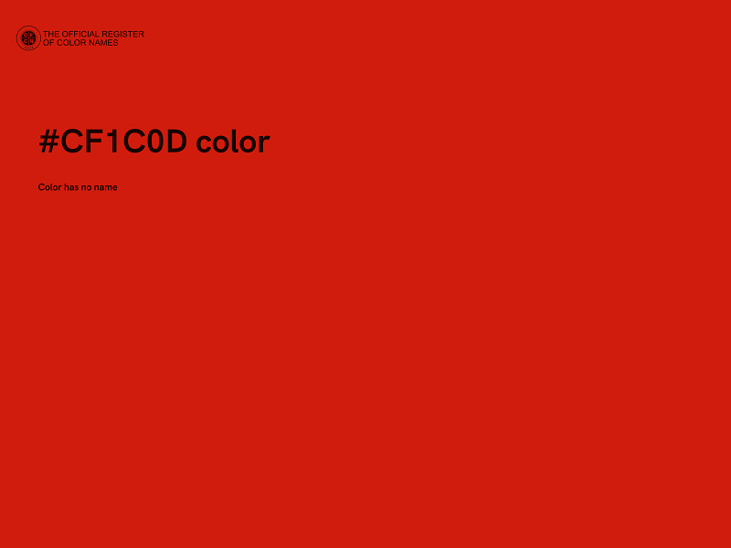 #CF1C0D color image