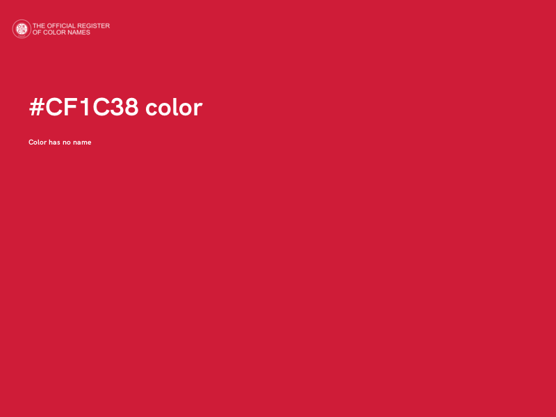 #CF1C38 color image