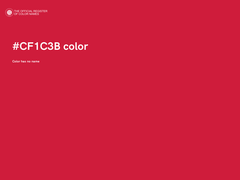 #CF1C3B color image