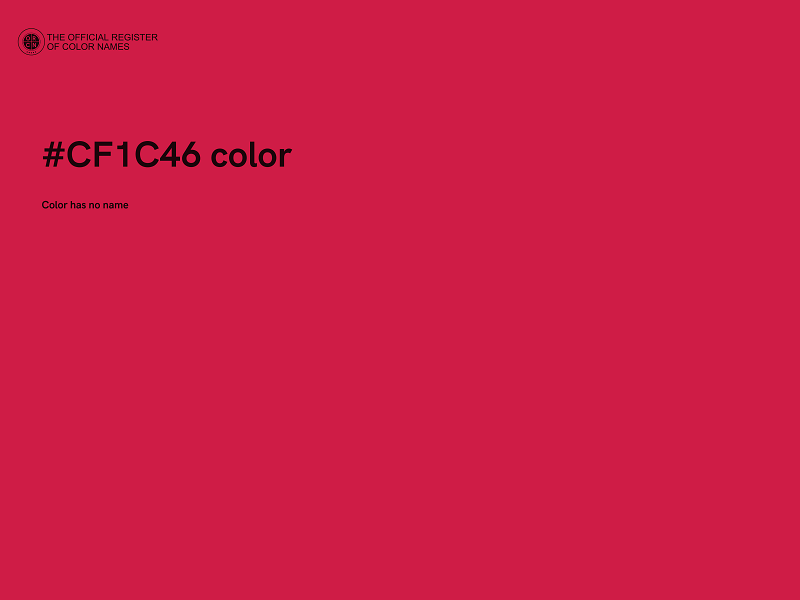 #CF1C46 color image