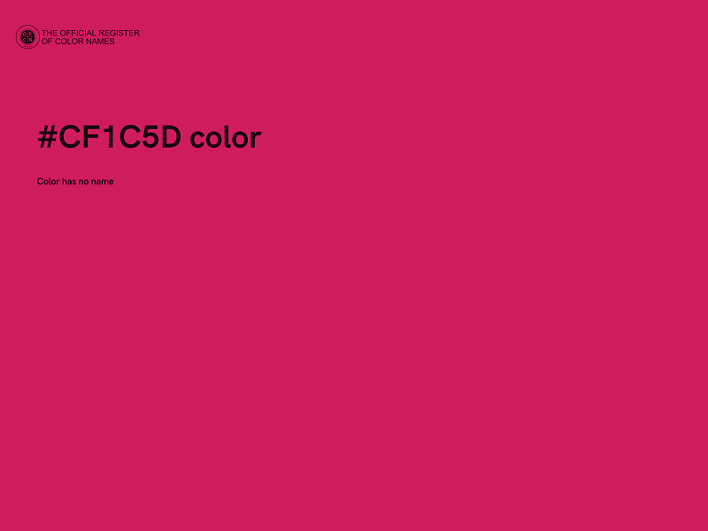#CF1C5D color image