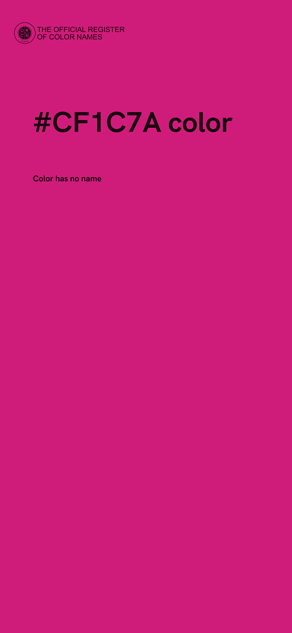 #CF1C7A color image