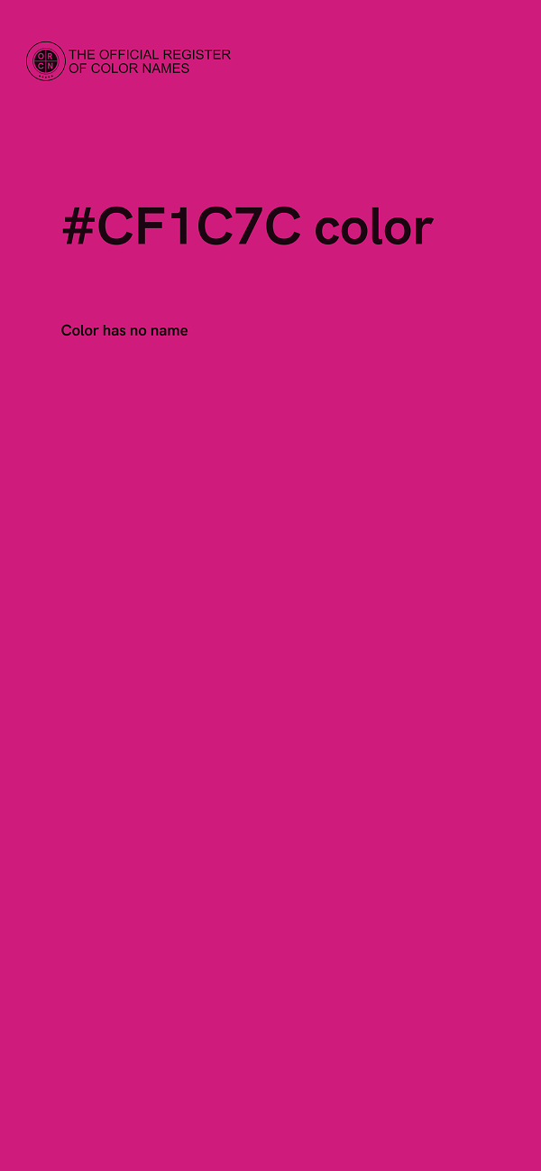 #CF1C7C color image