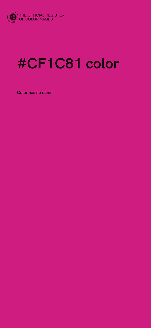 #CF1C81 color image