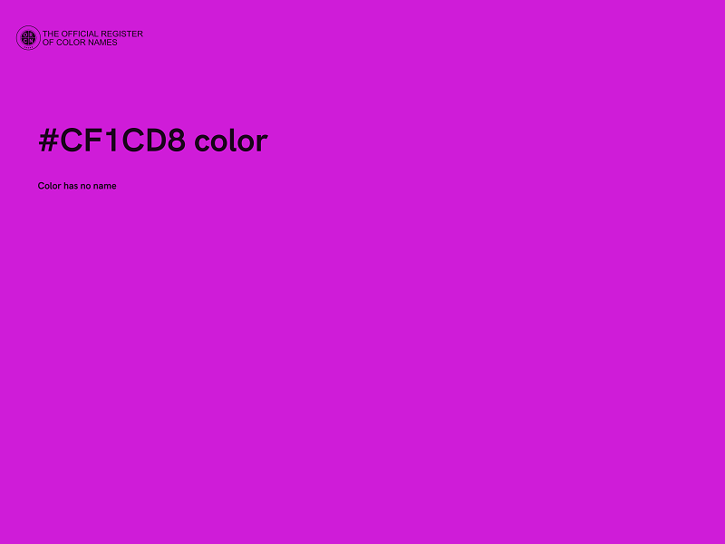 #CF1CD8 color image