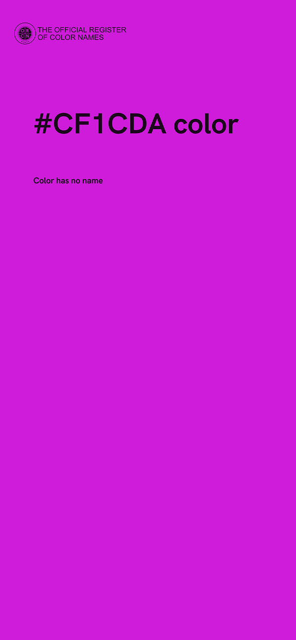 #CF1CDA color image