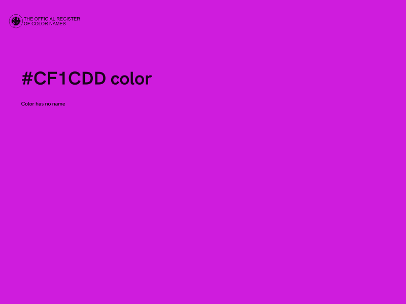 #CF1CDD color image