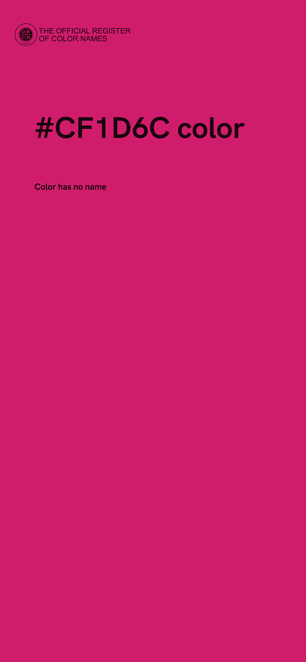 #CF1D6C color image
