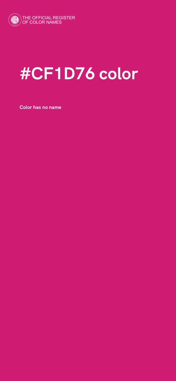 #CF1D76 color image