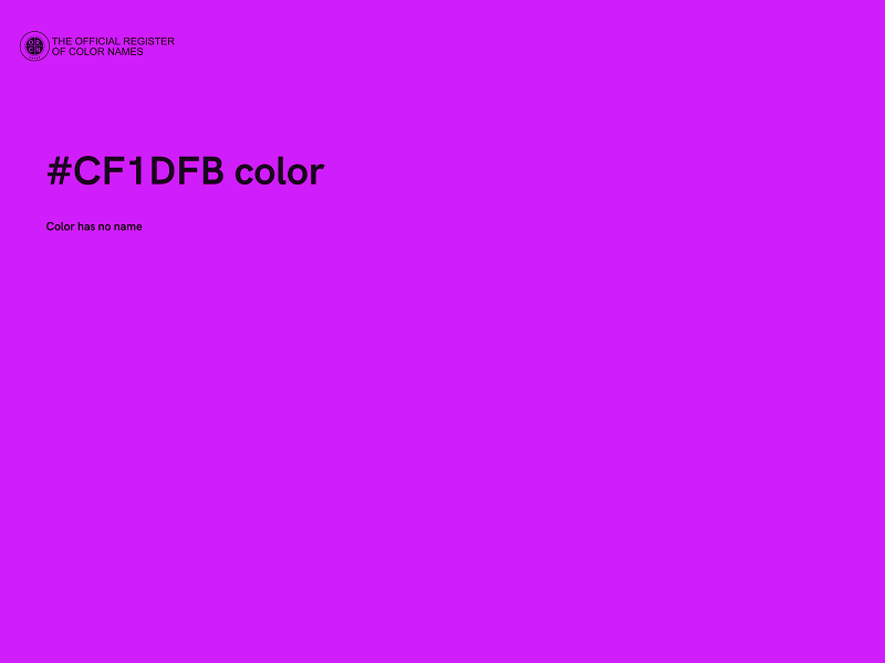 #CF1DFB color image