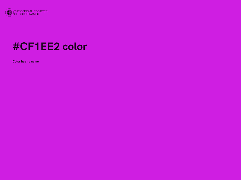 #CF1EE2 color image