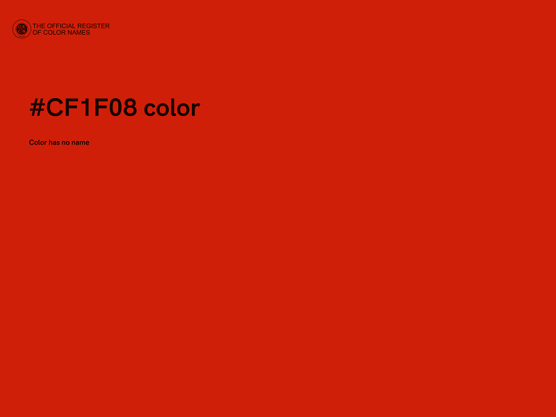 #CF1F08 color image