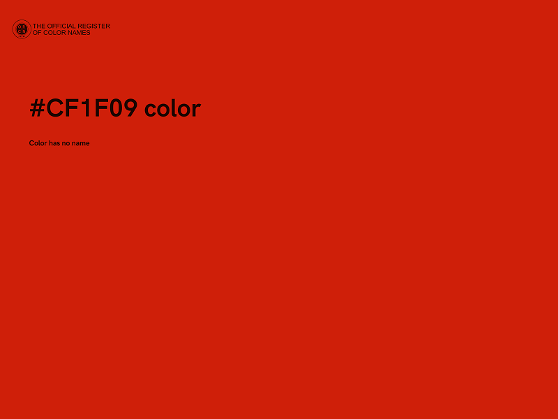 #CF1F09 color image