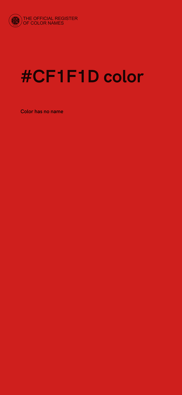 #CF1F1D color image