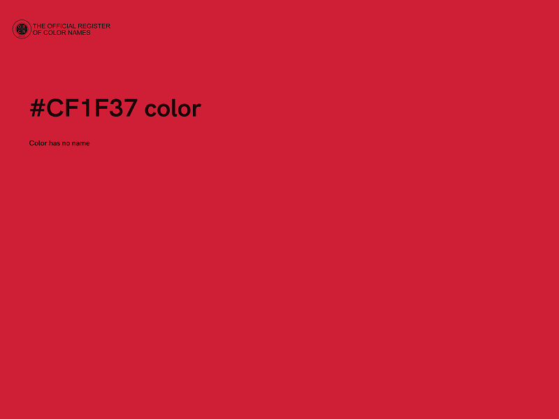 #CF1F37 color image