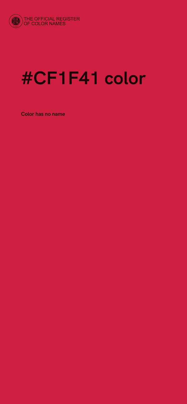 #CF1F41 color image