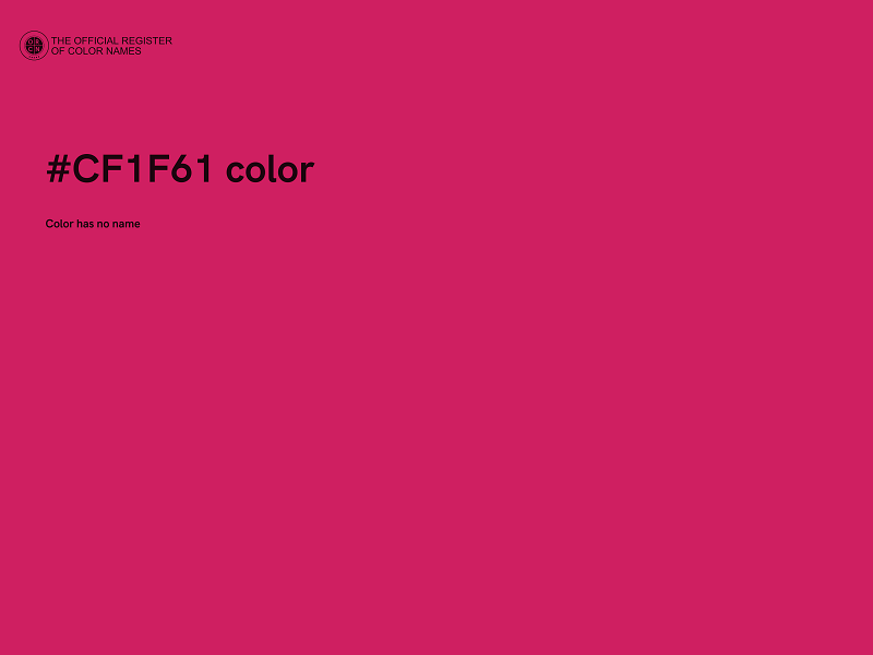 #CF1F61 color image